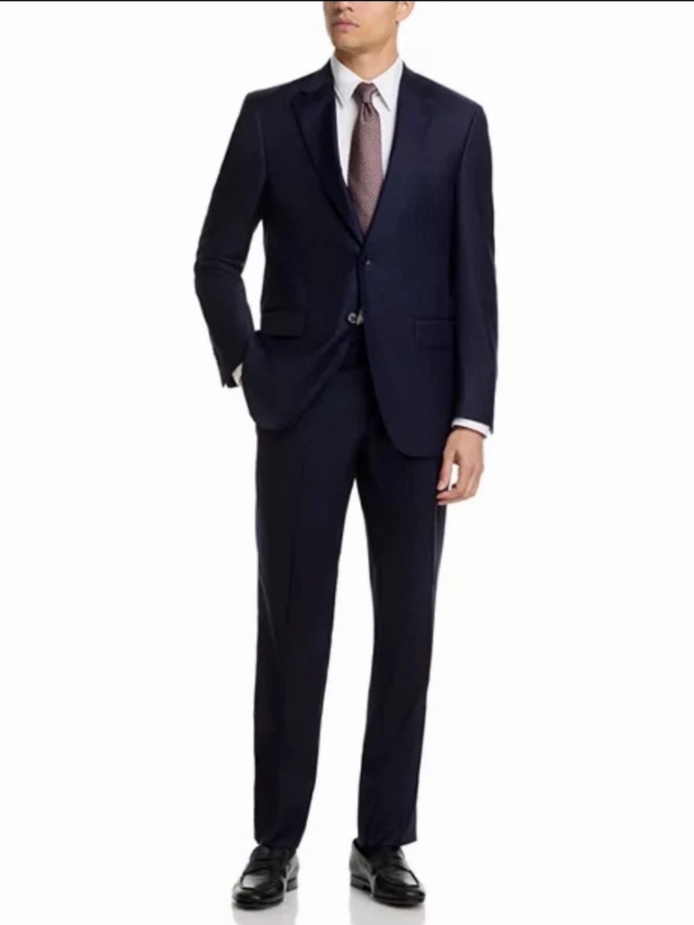 Peter Millar || Navy Solid Classic Wool Two-Piece Suit 50T Jacket 44 x 31 Pants